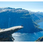 Trolltunga summer view (Norway).